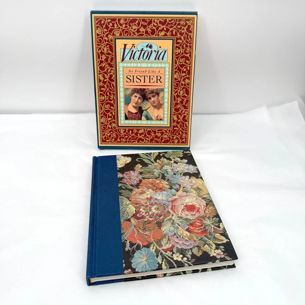 Victoria No Friend Like A Sister Floral Journal VTG Gift in Box Book Inscribed**